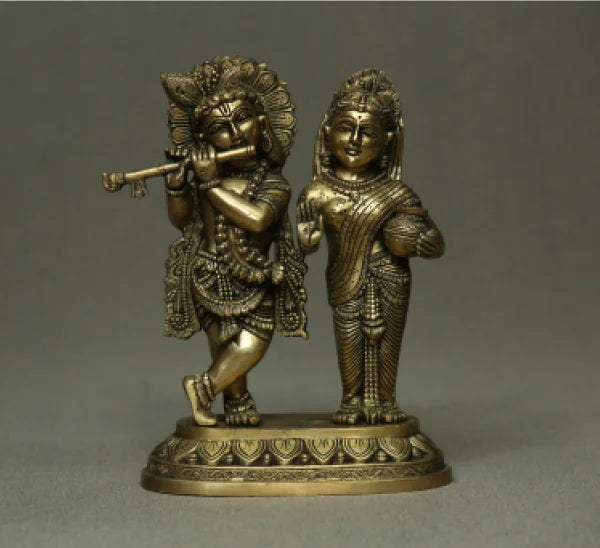 Radha Krishnar Base 4.5kg Antique
