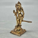 Bala Murugan Front View - Peacock Vahana & Vel Weapon - Traditional South Indian Iconography