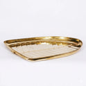 Brass Banana Leaf Plate Top View — Sri Swaminathan & Co
