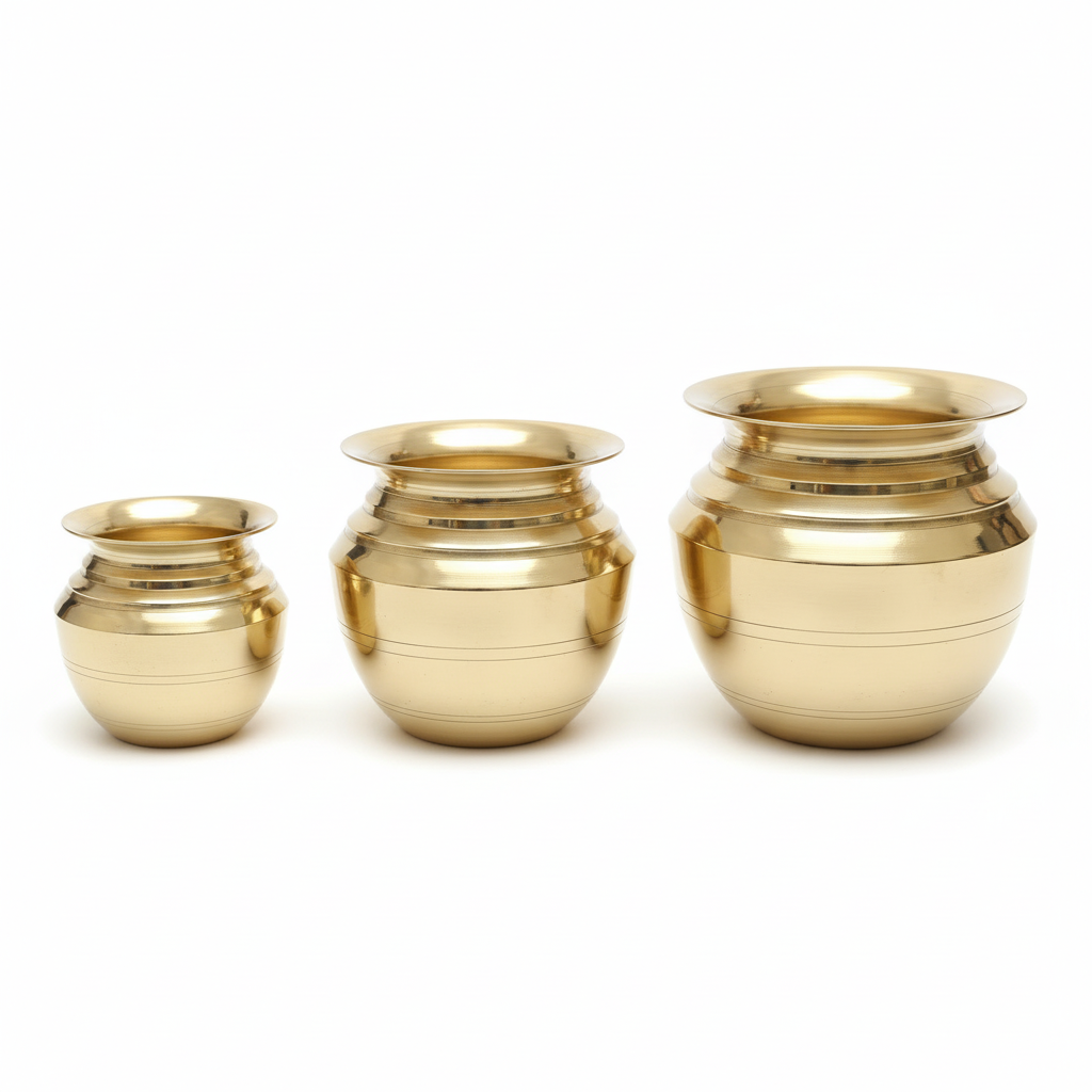 Brass Chombu - 3 Sizes Comparison