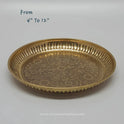 Brass Floral Vine Engraved Plate as Deity Statue Base — Sri Swaminathan & Co