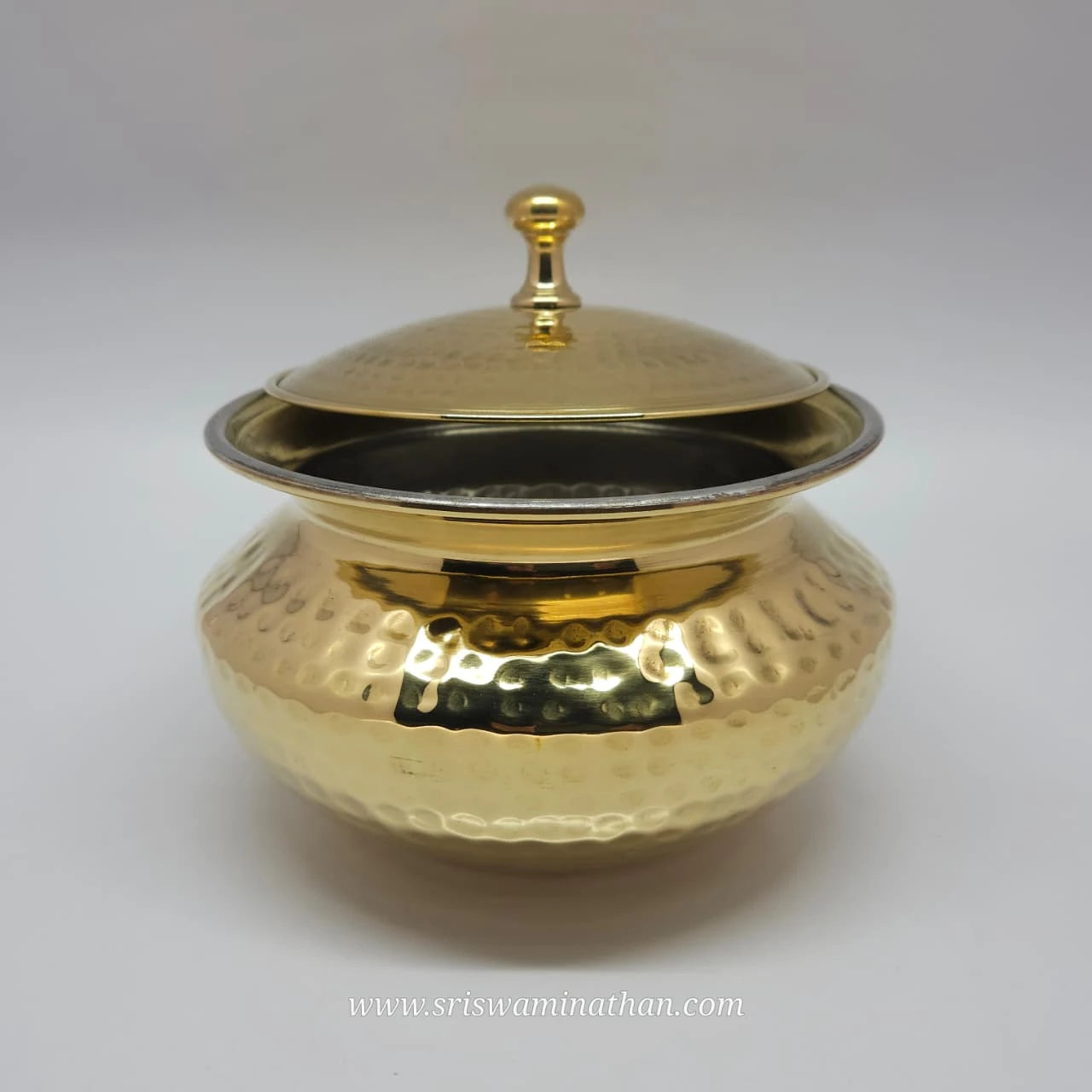 Heavy brass handi pot large size for cooking and serving at functions – Sri Swaminathan & Co.