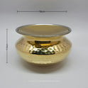 Small brass handi pot with dotted design for cooking and serving biryani – Sri Swaminathan & Co.