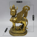 Brass Kamadhenu Statue Dimensions 17cm Width 26cm Height 15cm Base Pateeswaram