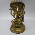 Brass Lakshmi Hayagriva Idol Front View Adisesha Sheshnag Kumbakonam Handcrafted