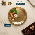 Brass Nagas Design Plate With Border Design Nagas Pattern on Rim — Sri Swaminathan & Co