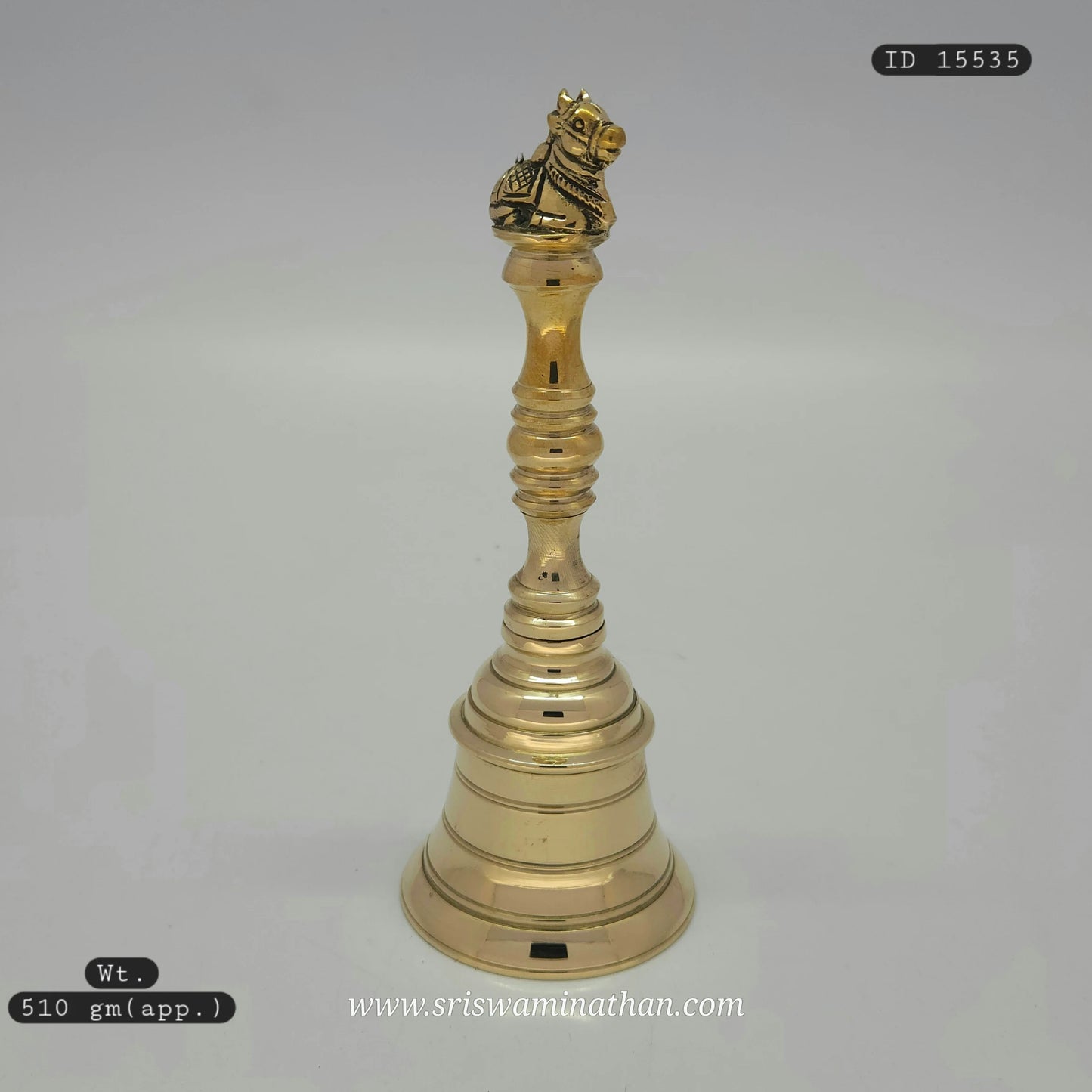 Brass pooja bell with Nandhi - Lord Shiva Mahadev temple sound for Maha Shivaratri worship