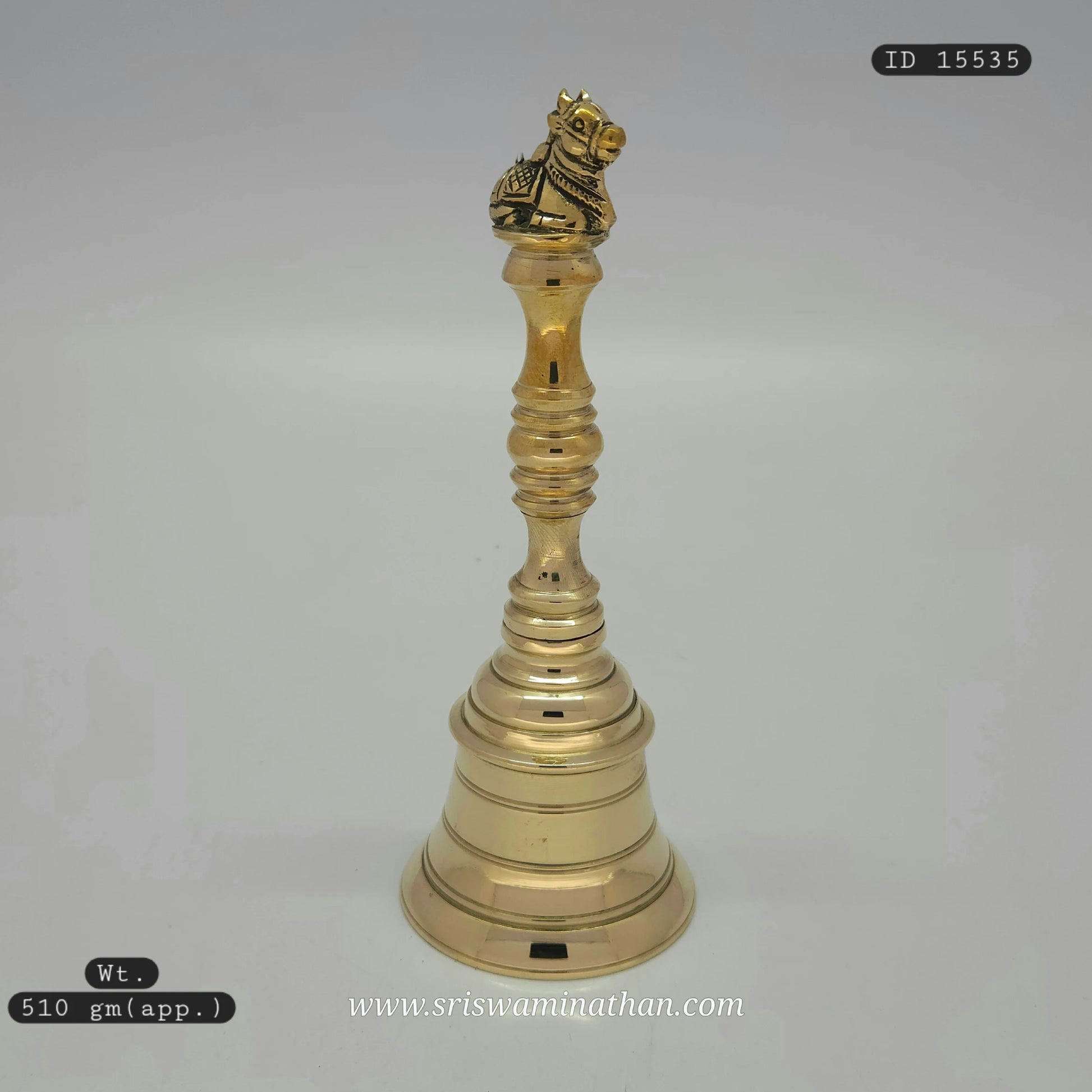 Brass pooja bell with Nandhi - Lord Shiva Mahadev temple sound for Maha Shivaratri worship