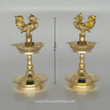 Swan Design Annapatchi Brass Pooja Lamp for Home Mandir and Temple Use