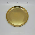 Brass Pooja Plate 10 Inch Plain Strip Border — Sri Swaminathan & Co