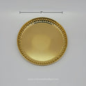 Brass Pooja Plate 7 Inch Plain Strip Border — Sri Swaminathan & Co