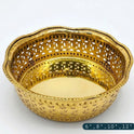 Hand-Finished Brass Round Pooja Tray 6 Inch — Sri Swaminathan & Co