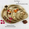 Brass Vinayagar Embossed Pooja Plate Small Size — Sri Swaminathan & Co