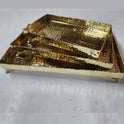 Brass Rectangle Tray 3pcs
