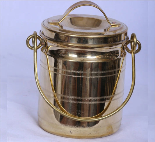Authentic Brass Vali with Iyam - Tamil Nadu Traditional Cookware