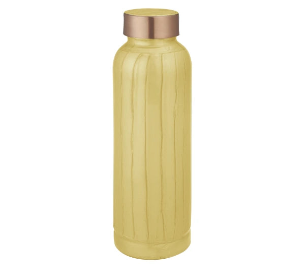 Copper Water Bottle- Unique Pearl Yellow
