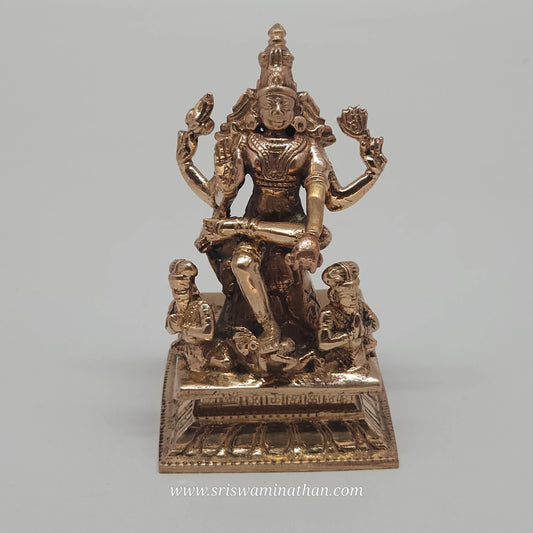 Dakshinamurthy Panchaloha Statue - Lord Shiva as Divine Teacher - Knowledge & Wisdom - Sri Swaminathan