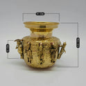 Dasavathara Sadhana Chombu Brass 9cm 11cm Dimensions Yuga Chakra Vessel Dashavatar Abhisheka Patram