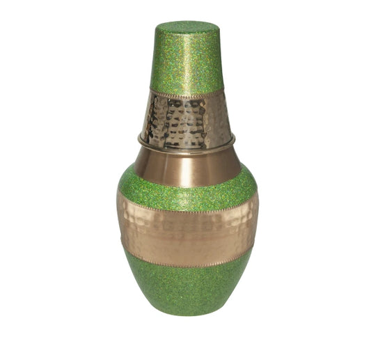 Copper Jug- Vintage Kelly Green
