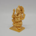 Edampuri Ganpati Gold Idol Right Angle Left Trunk Kireetam Crown Prabhavali Arch