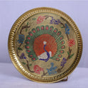 Brass Pooja Tray Peacock 7 160gm
