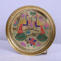 Brass Pooja Tray Peacock 7 160gm