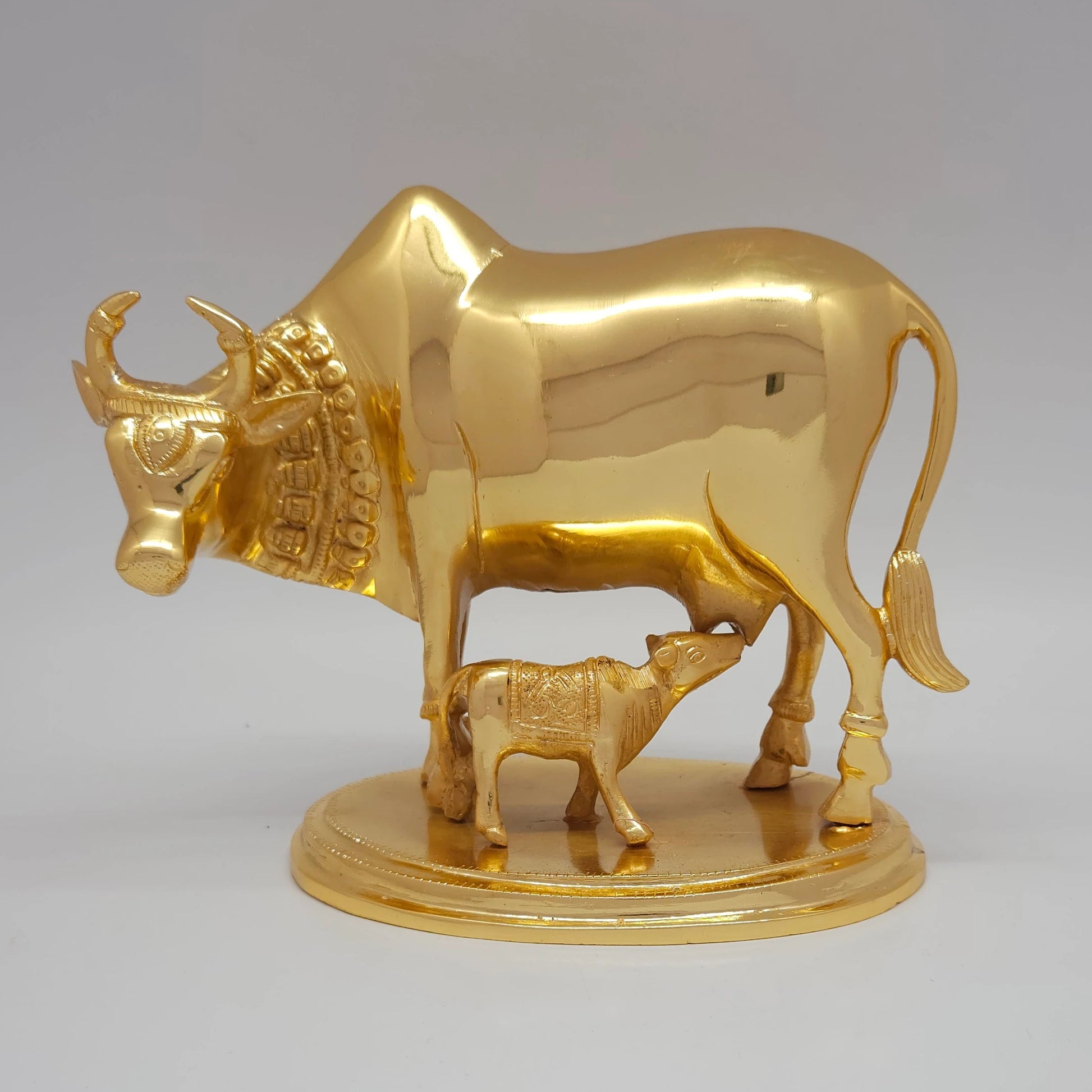 Golden Layered cow and calf perfect gifting for housewarming function 