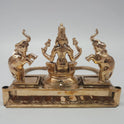 Gajalakshmi Panchaloha Statue Right Angle Diggaja Elephant View