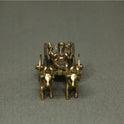 Ganesh Vandi Gaadi Antique Brass - Traditional Vinayagar on Cart - Ganesh Chaturthi Idol