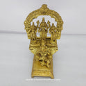 Garuda Vahana Vishnu Statue Front View - Divine Eagle with Spread Wings - Quality Brass Murti