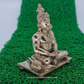 Hanuman Panchaloha Side View - Folded Hands Devotion Pose - Authentic Five-Metal Alloy 390g