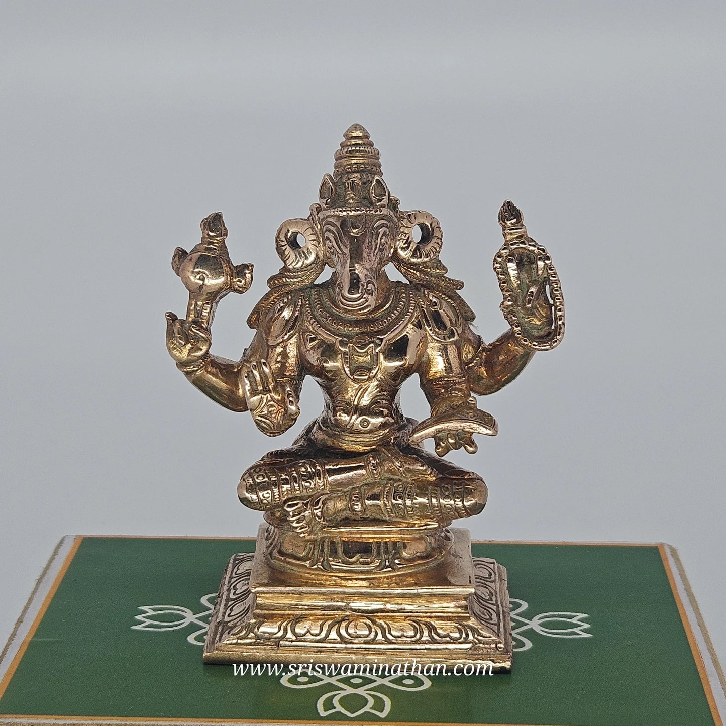 Hayagreeva Panchaloha Statue 3 Inch - Horse-Faced Vishnu Knowledge Deity - Student Worship - Sri Swaminathan