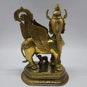 Kamadhenu Brass Idol Back View Solid Craftsmanship Sri Swaminathan Tamil Nadu