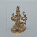 Kamakshi Goddess Close-up - Gold & Silver Details - Premium Panchaloha Craftsmanship