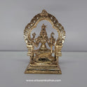 Kamakshi Panchaloha Statue 5 Inch - Kamatchi Amman Sitting with Four Hands - Sri Swaminathan