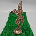 Krishna Panchaloha Close-up - Ornaments & Crown Details - Premium Five-Metal Alloy Statue