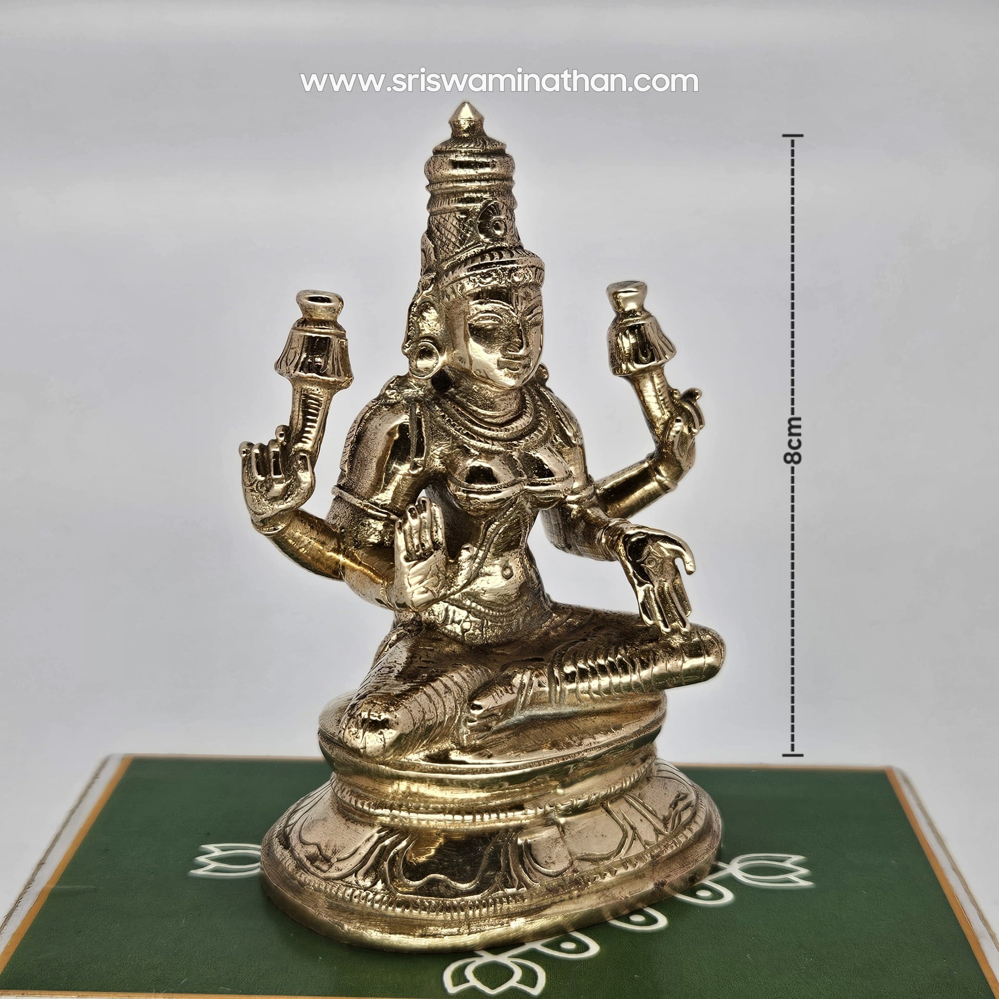 Lakshmi 3 Inch Complete Statue - Friday Worship & Diwali Puja - Goddess of Wealth - Sri Swaminathan