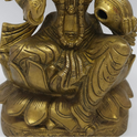 Lakshmi Brass Statue Lotus Base Kalasha Detail from Sri Swaminathan