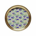 Lotus Brass Thali - White Background