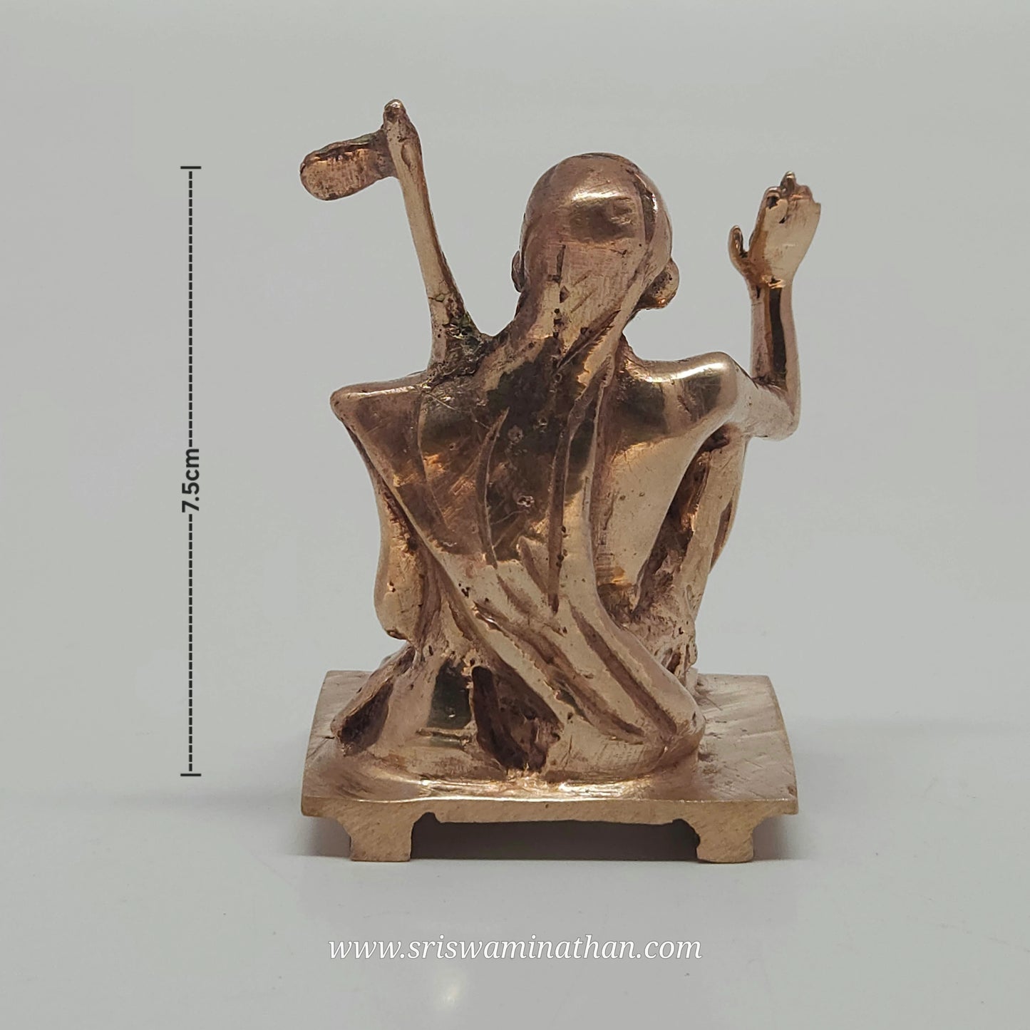 Mahaperiyava Kanchi Periyavar Sitting Pose - Bronze Statue - Devotional Worship Deity
