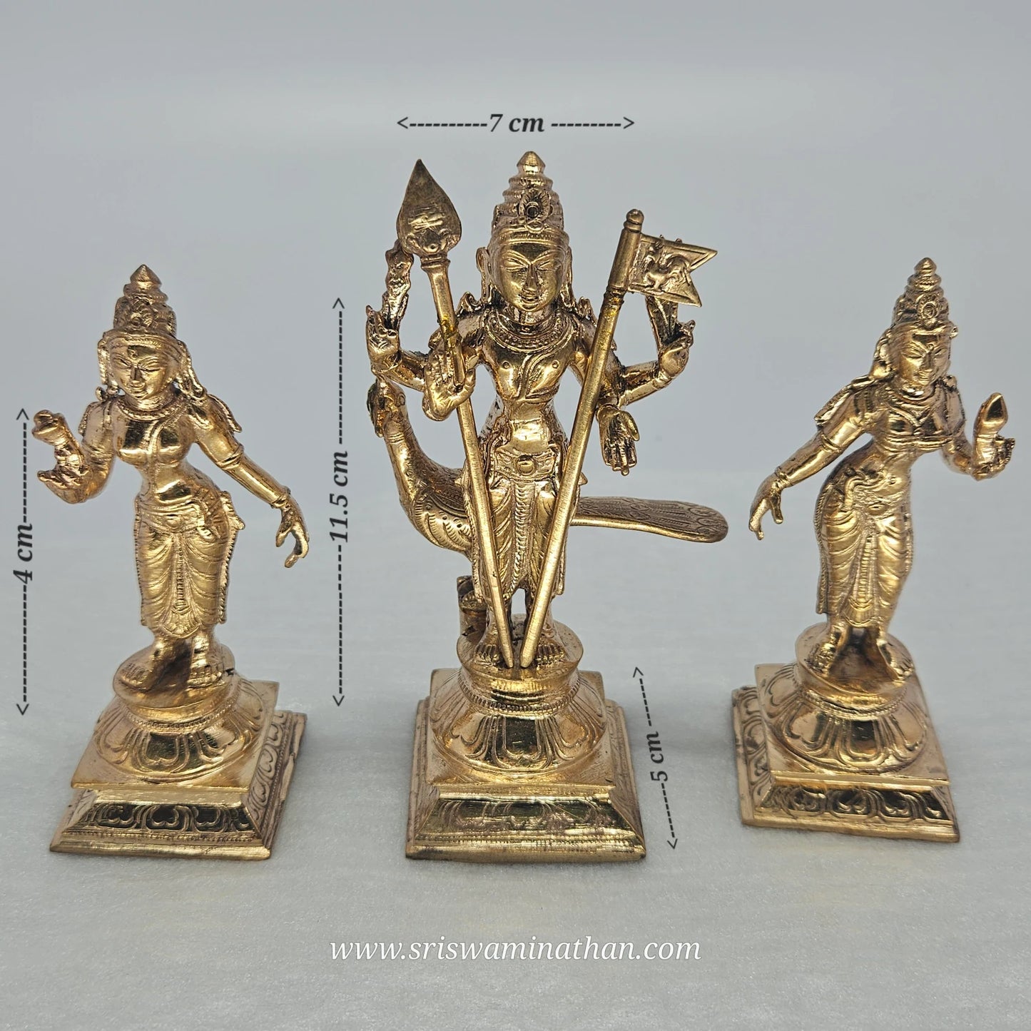 Murugan Kartikeya Close-up - Peacock Vahana & Divine Weapons - Premium Brass Deity Statue