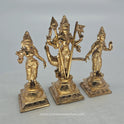 Murugan Valli Deivanai Side View - Lord Kartikeya with Peacock Vahana - Authentic Panchaloha 600g