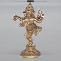 Nataraj Vinayagar Back View - Dancing Pose Panchaloha - Premium Brass Deity Statue