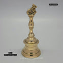 Brass temple bell with Nandhi bull design - Perfect for Shiva Rudra Abhishek and daily pooja