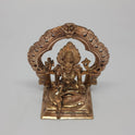 Sri Swaminathan and Co small Panchaloha Karumari Amman statue 5 inch 13cm height ariel view checking casting Prabhavali and base frame stability
