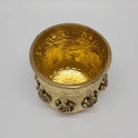 Pavitra Amrit Kalash Brass Interior Engraving Lattice Temple Pillar Top View Amrit Kalasam Handcrafted