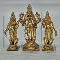 Perumal Thayar Set Complete - Three Deity Panchaloha - Vishnu Sridevi Boodevi - Sri Swaminathan