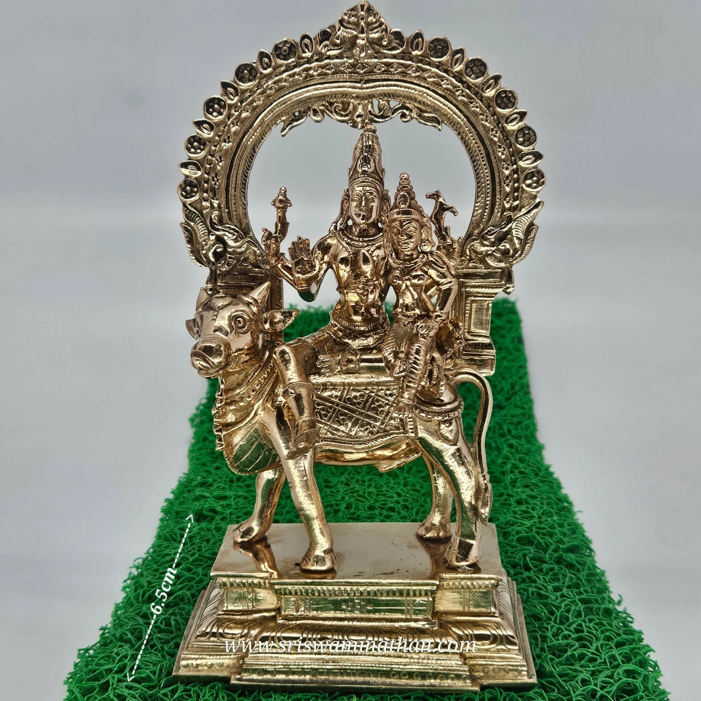 Pradosham Moorthi Panchaloha 8 Inch Height - Shiva Worship Deity - Authentic Five-Metal 1.25kg