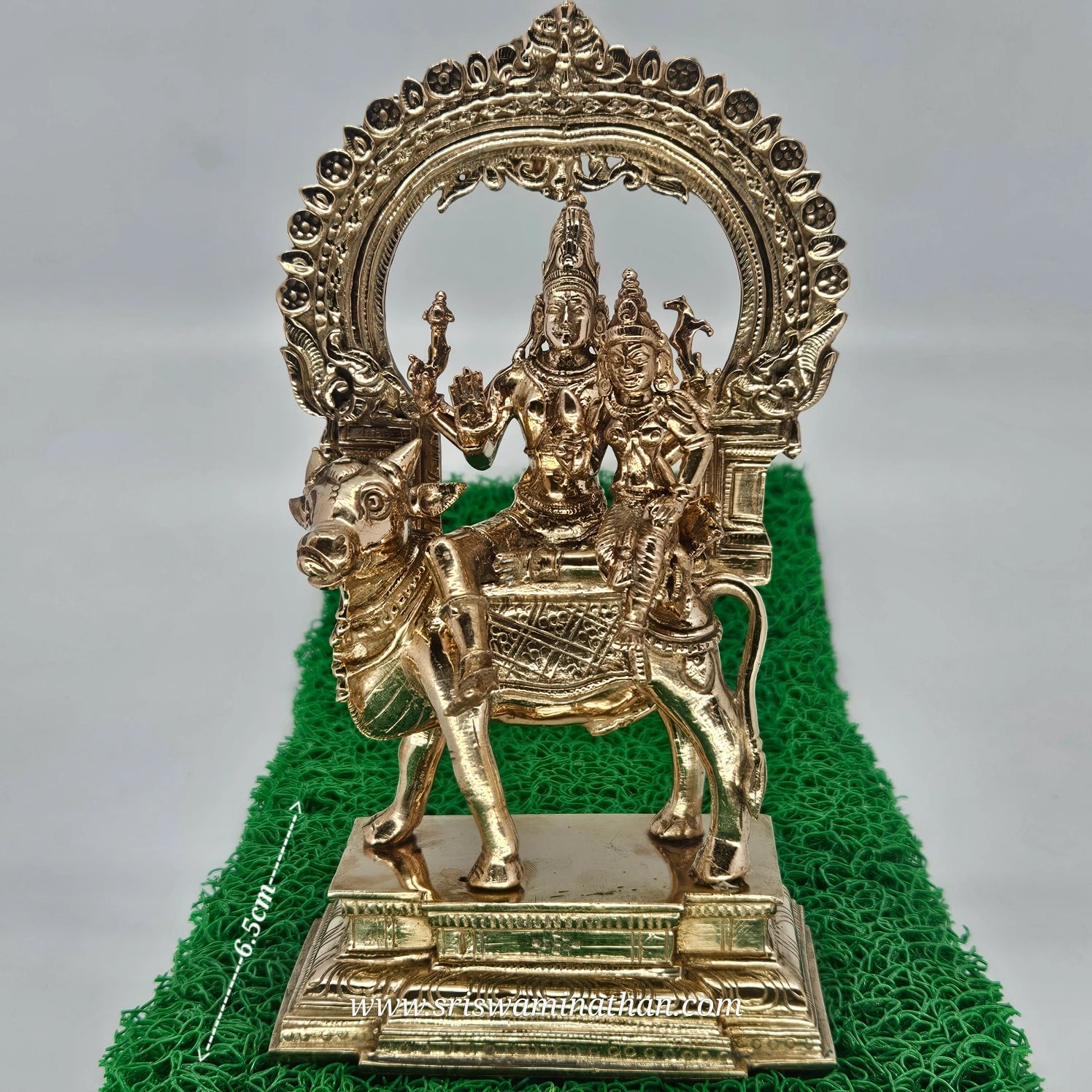 Pradosham Moorthi Panchaloha 8 Inch Height - Shiva Worship Deity - Authentic Five-Metal 1.25kg