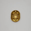 Premium Brass Kurma Tortoise with sacred numerology yantra plate top angle view